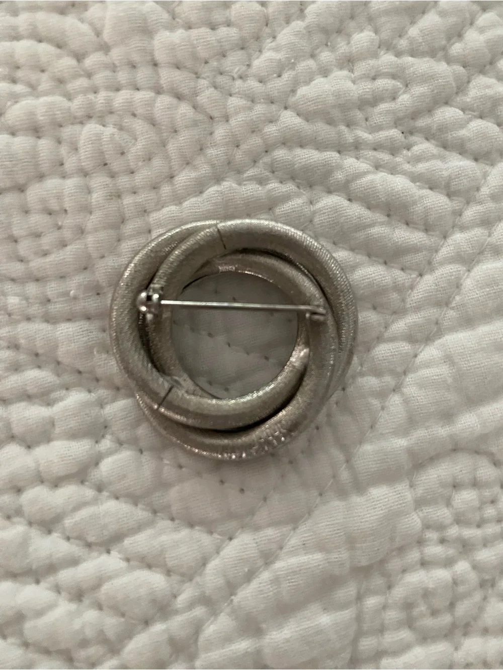 Sarah Coventry Vintage Silver-tone Coiled Circles Brooch